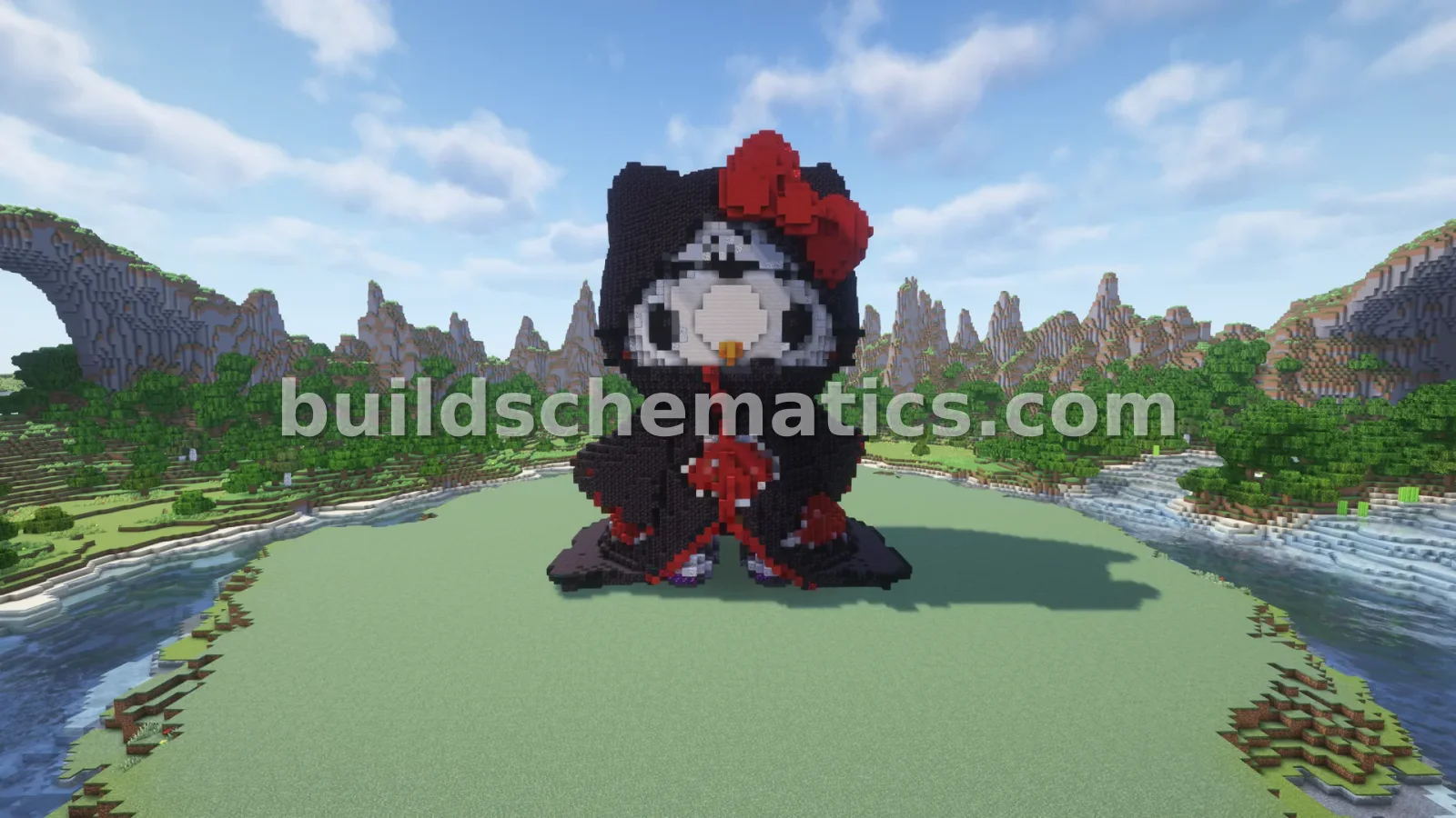 Akatsuki Kitty Statue