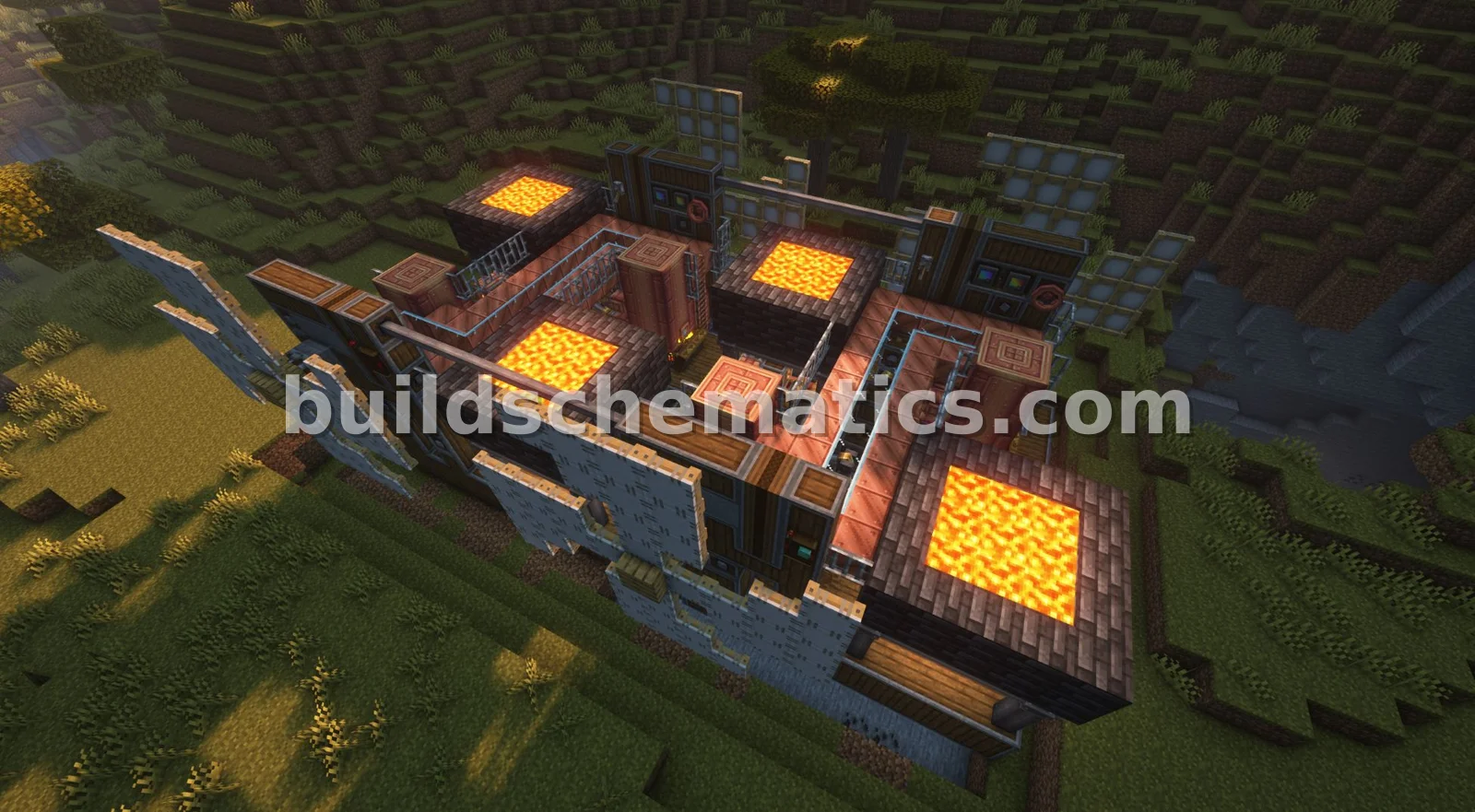 256-Block Power Plant Structure