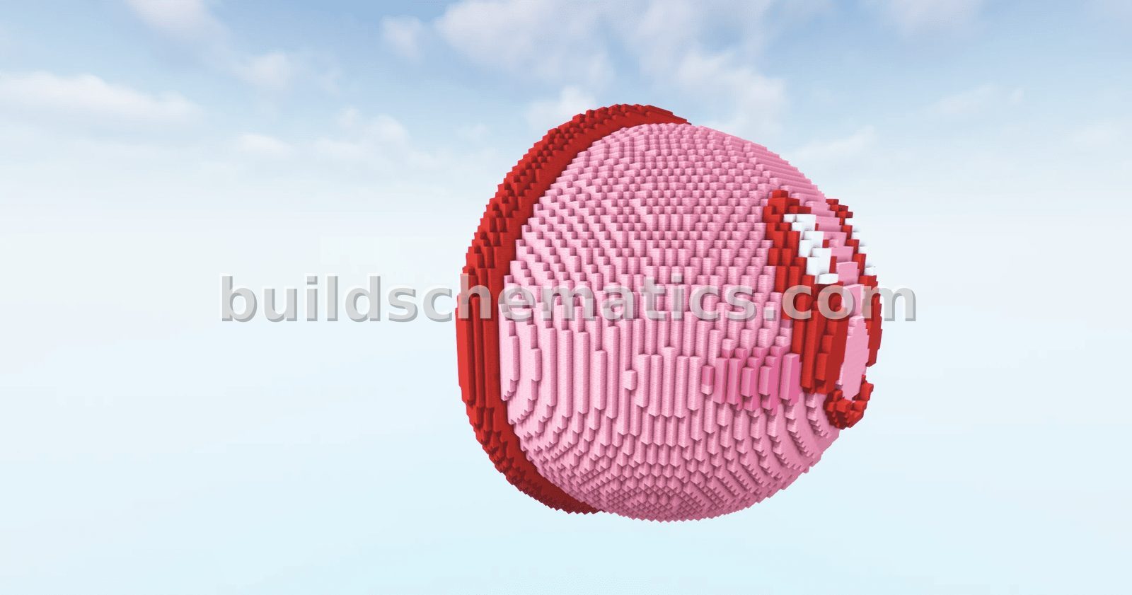 Large Scale Kirby 3D Pixel Art Statue — view 2