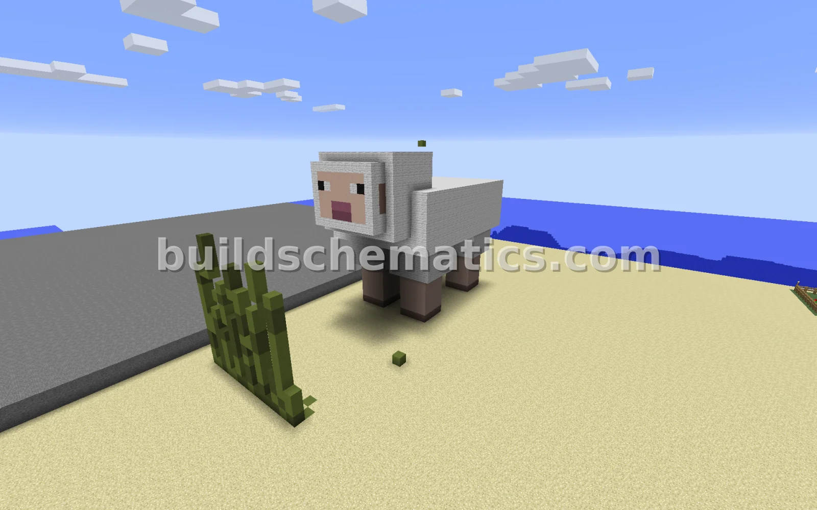 Large Sheep Statue — view 2