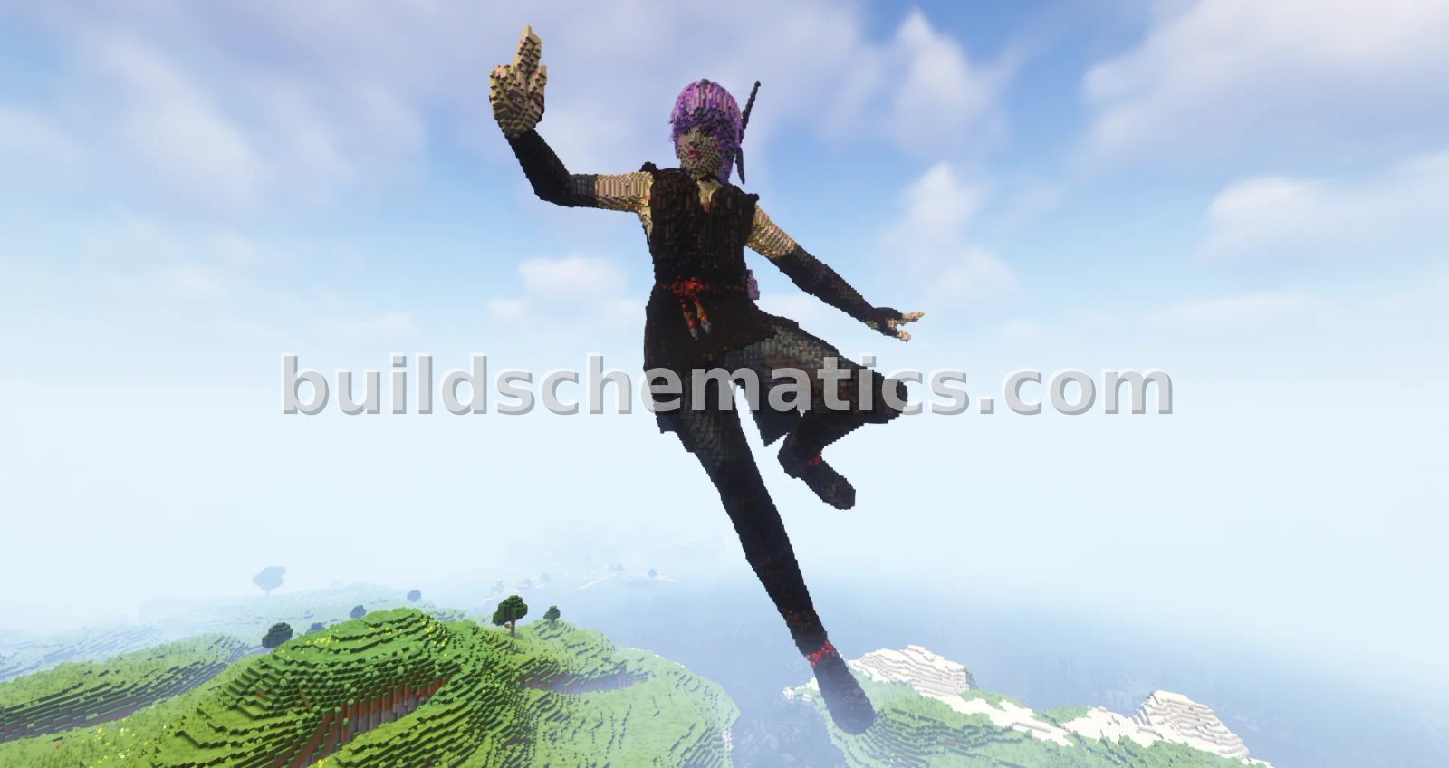 Girl Statue Minecraft Build — view 3