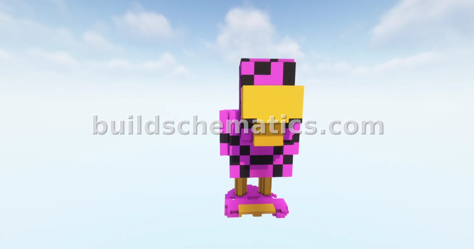 Minecraft Chicken Bug Statue Decoration — view 2