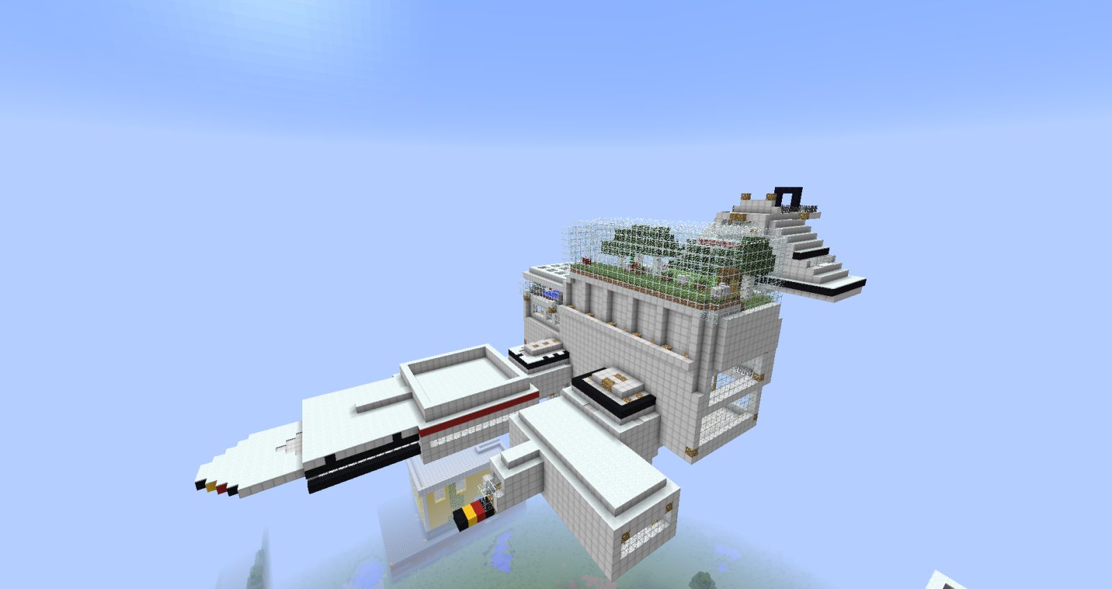 Spacious Futuristic Sky Base