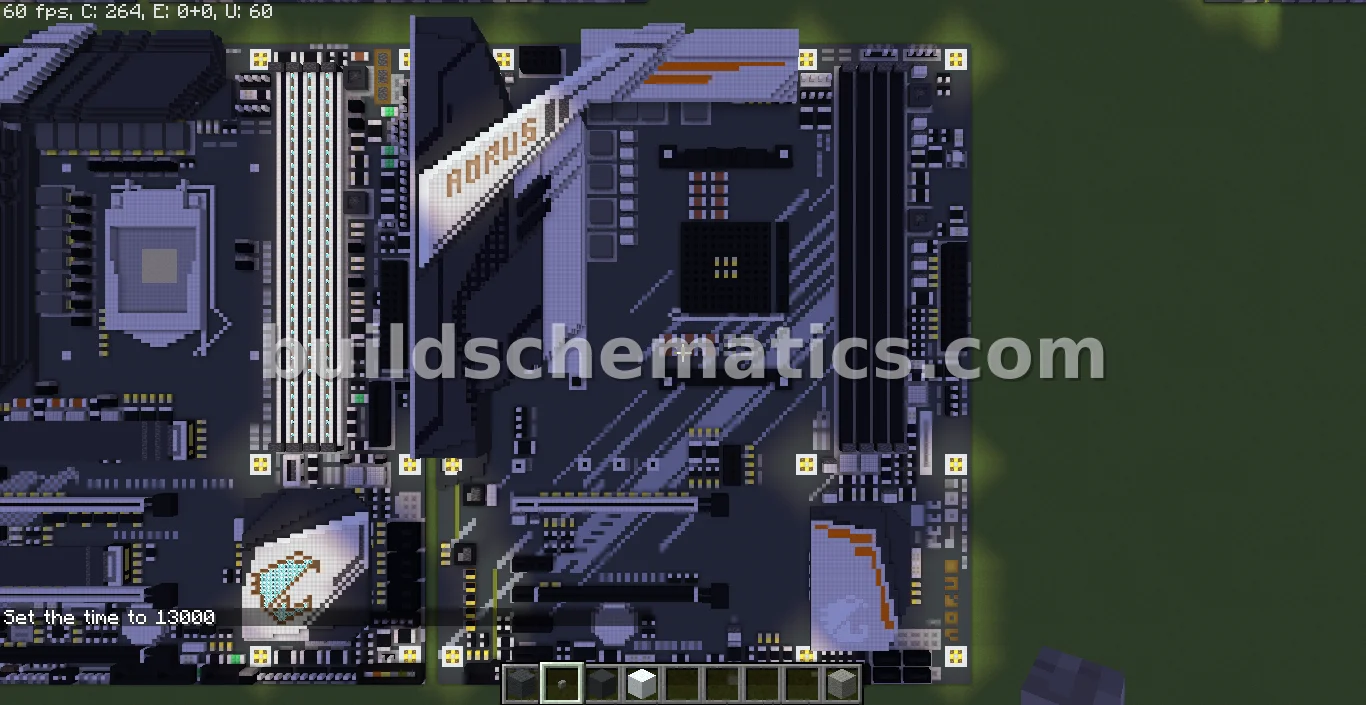 Gigabyte Aorus Motherboard Pixel Art — view 3