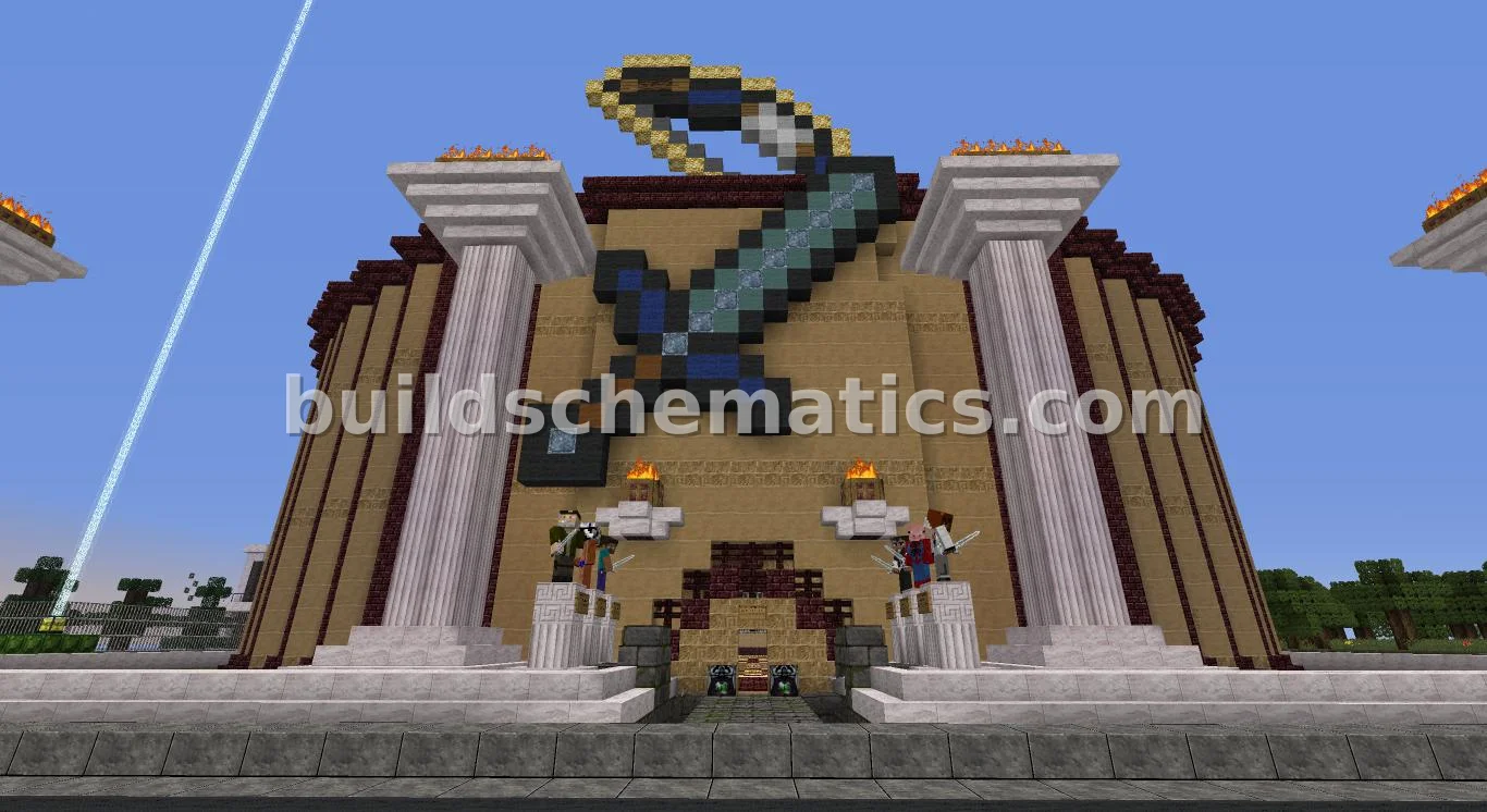 Underground PvP Arena with Sand Gate