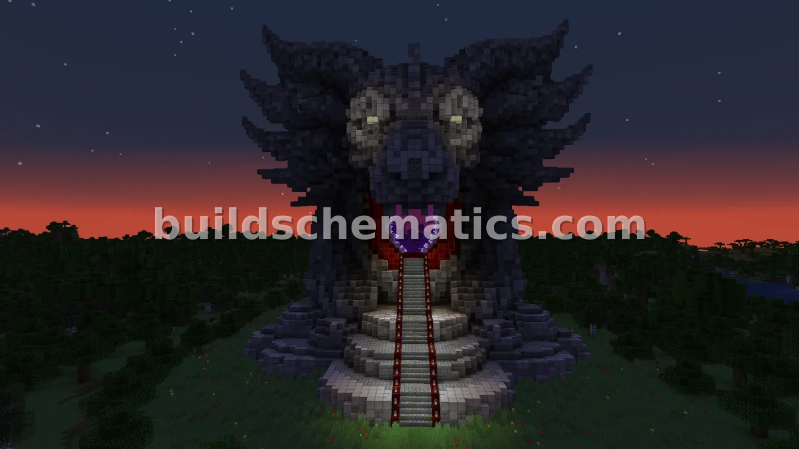 Titan Nether Portal Statue Build — view 4