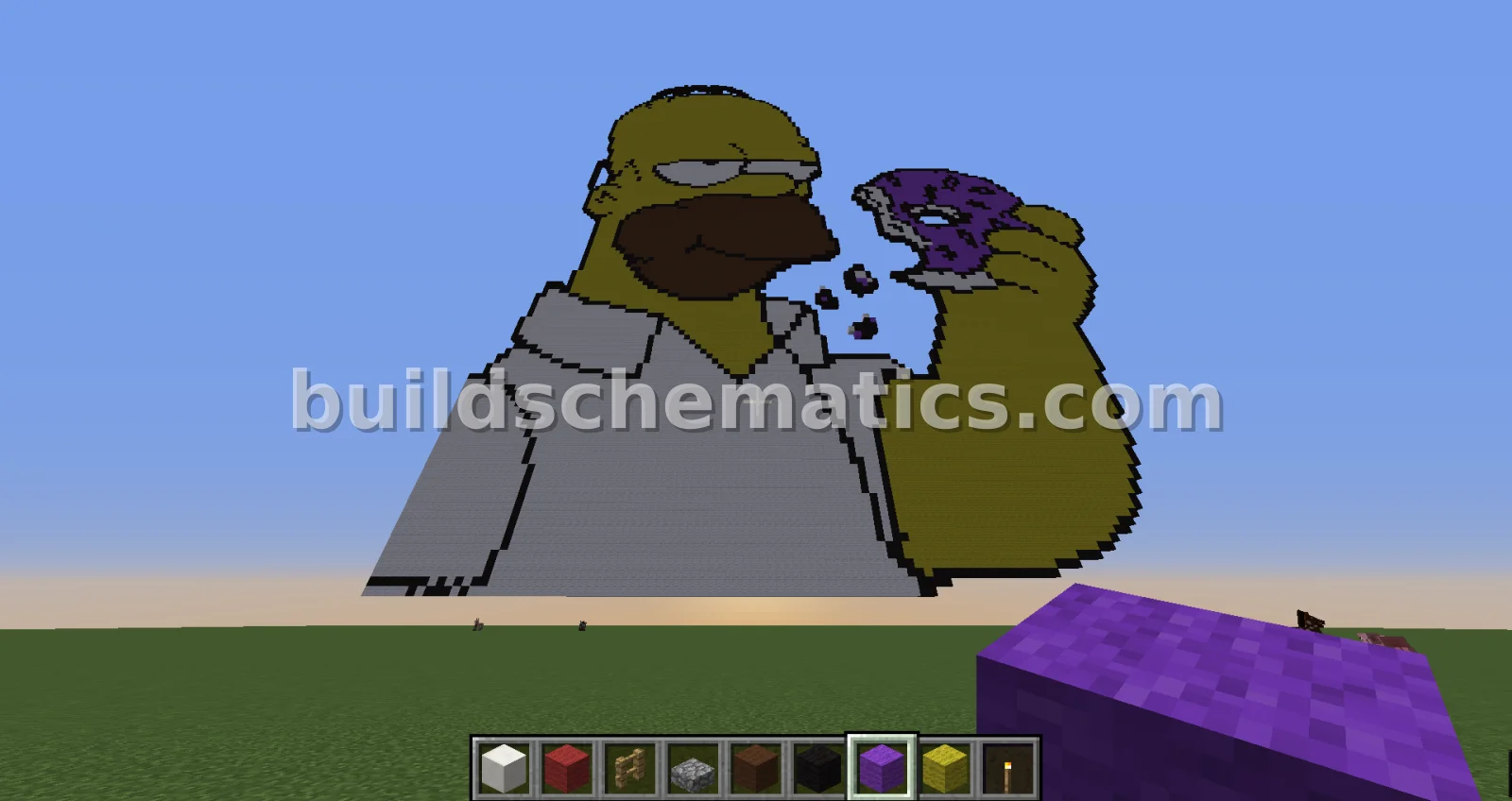 Homer Simpson Pixel Art — view 2