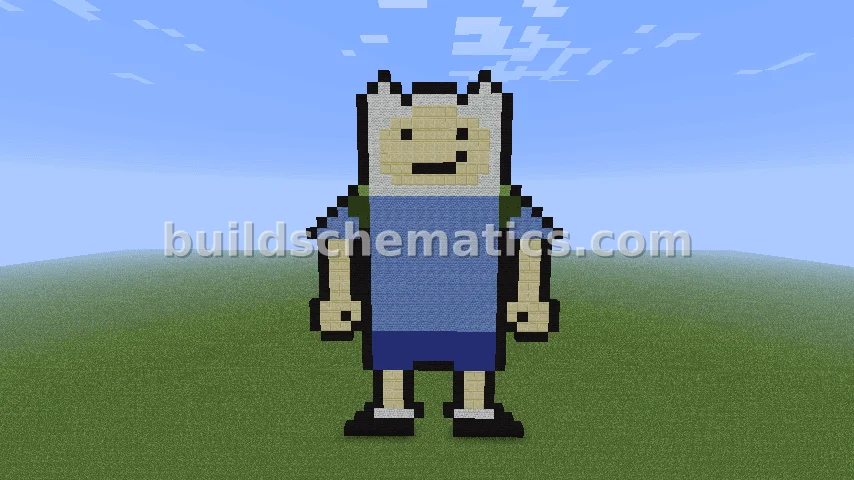 Finn the Human Pixel Art - Large Build — view 4