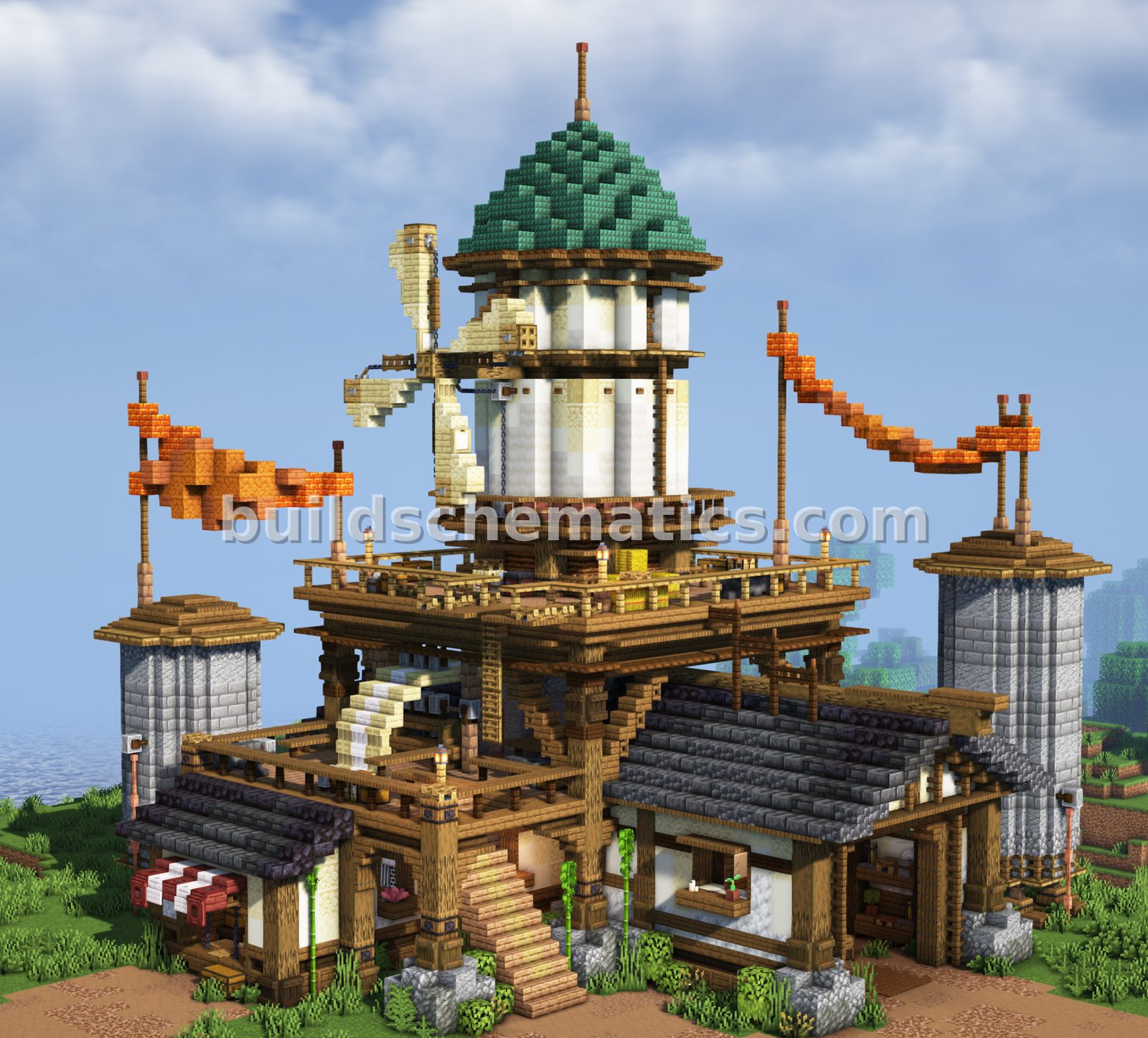 Medieval Windmill Workshop Structure