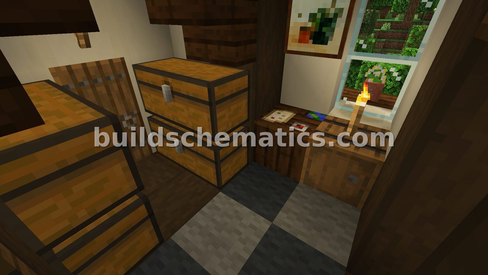 Simple Minecraft Starter House — view 5