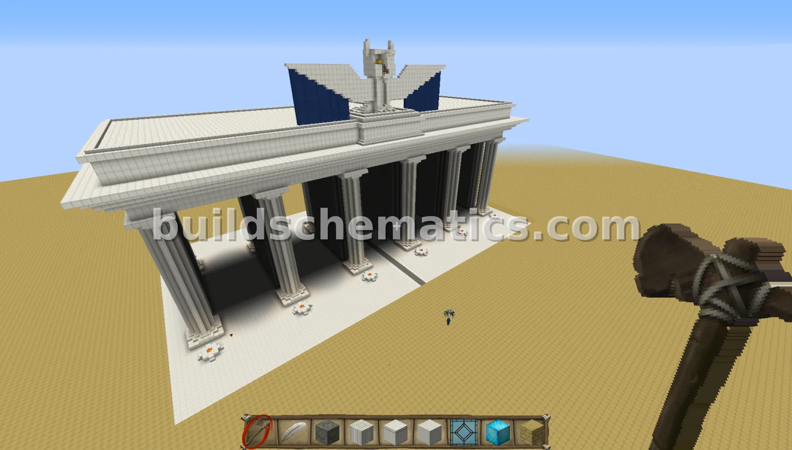 Grand Archway With Owl Statue
