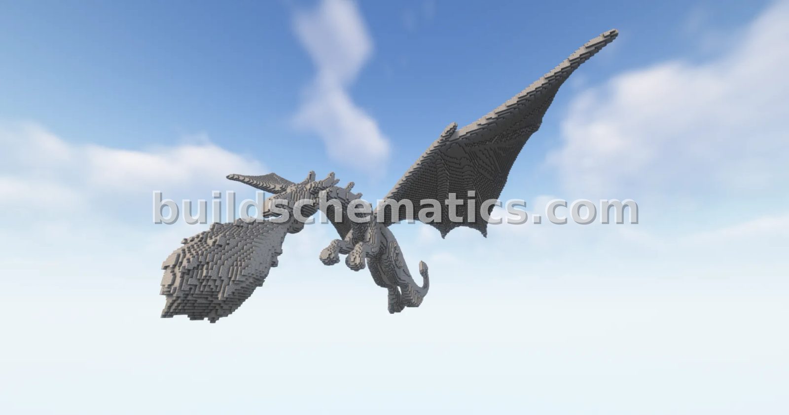 Dragon Voo Statue Minecraft Build — view 2