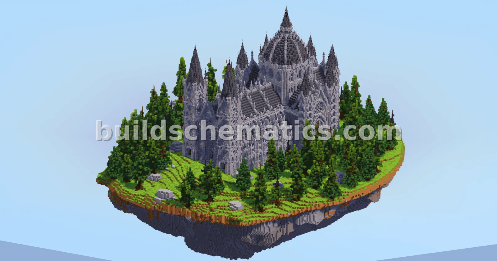 Gothic Cathedral Floating Island