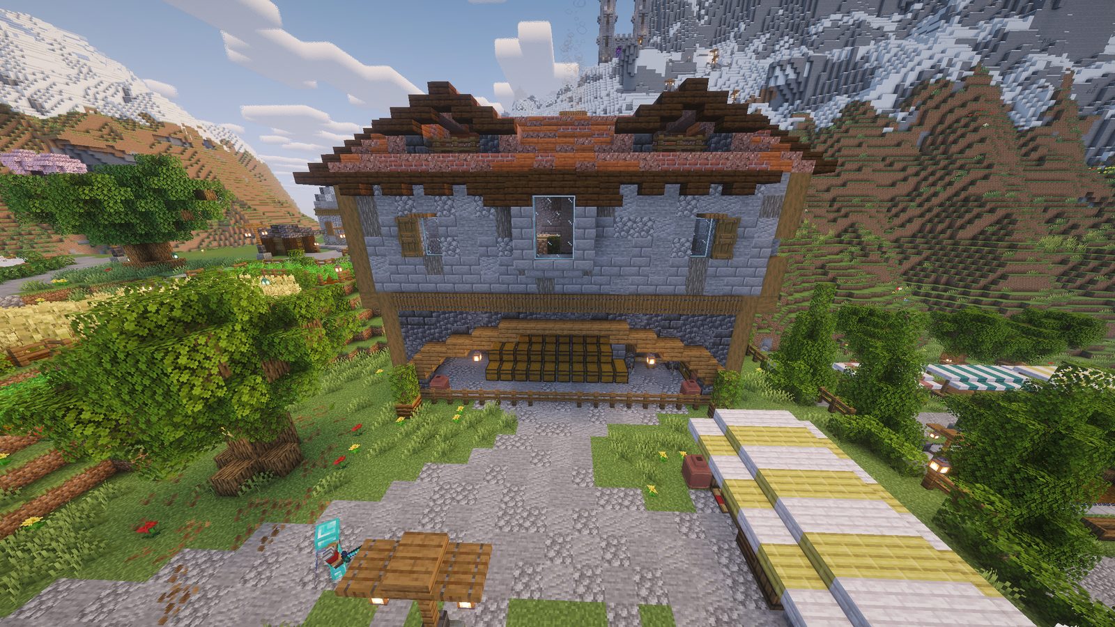 Decorated Stone Farm Build