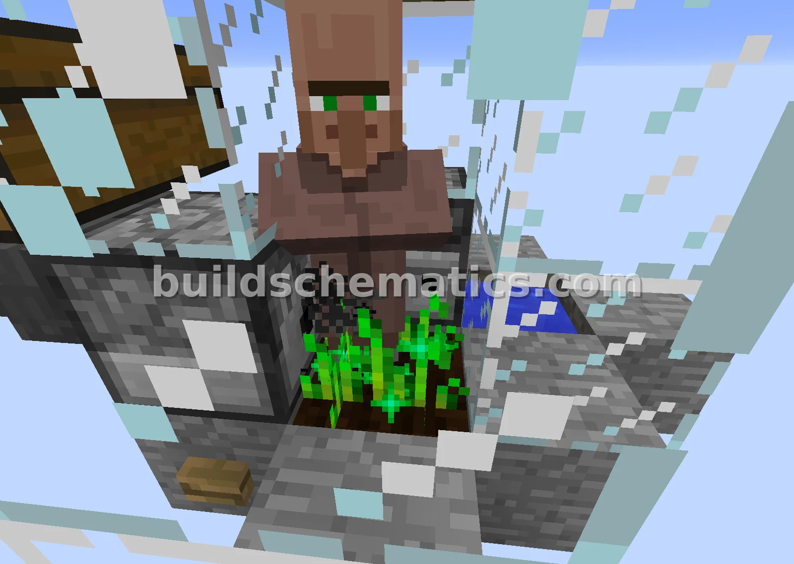 Automatic Wheat Farm with Bone Meal