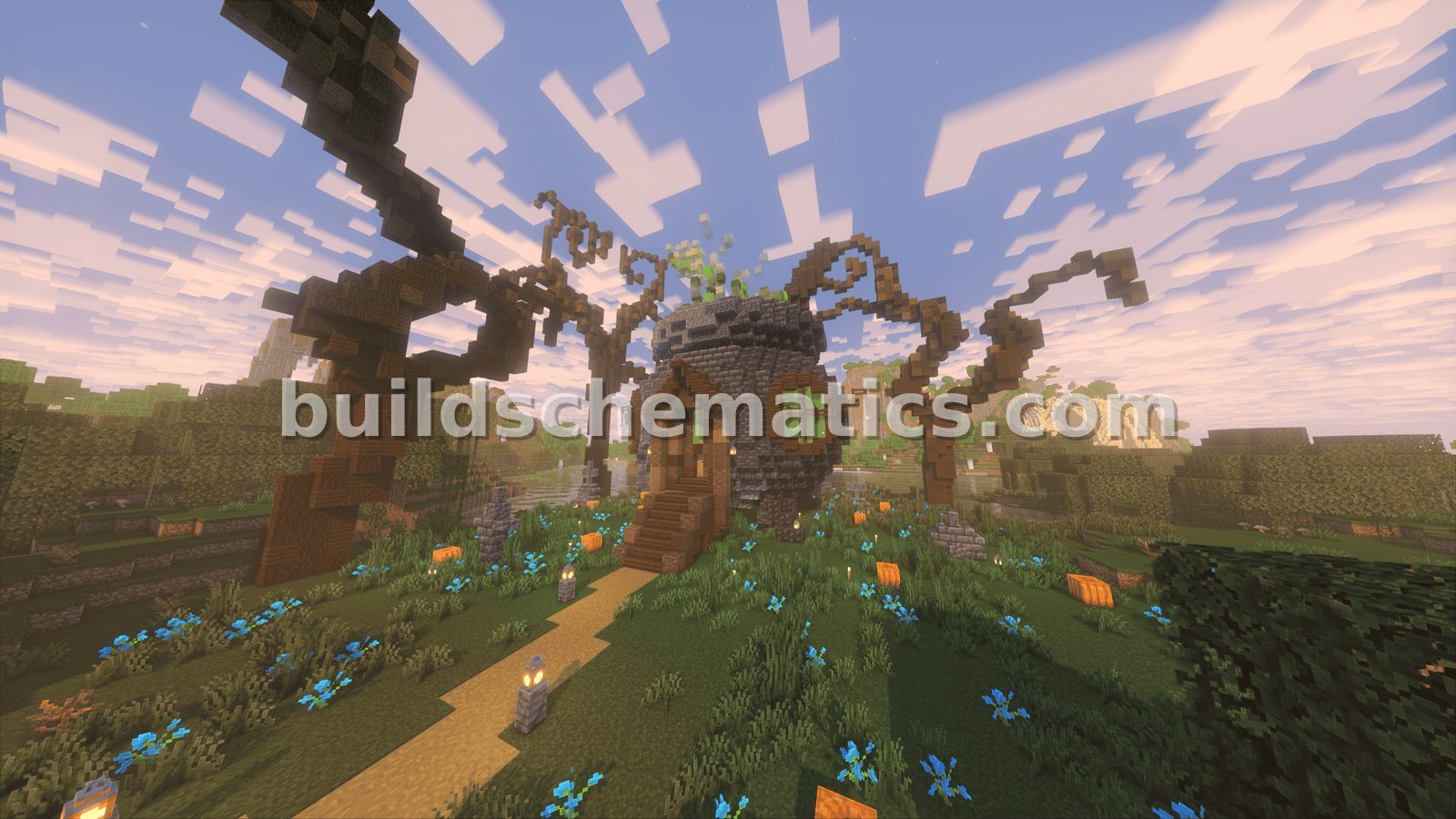 Giant Cauldron Witch Farm — view 2