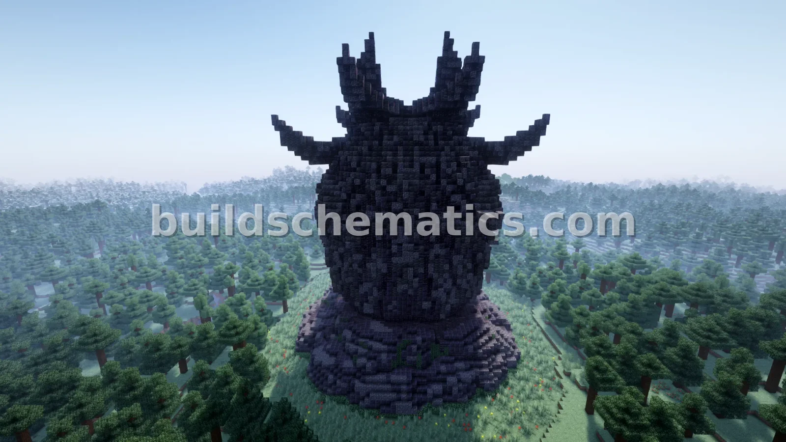 Raven Nether Portal Statue — view 4