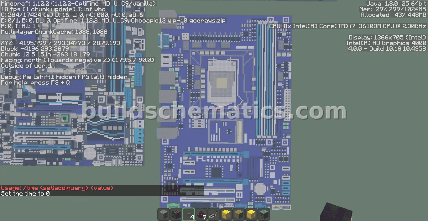 Gigabyte Z77P-D3 Motherboard Pixel Art — view 2