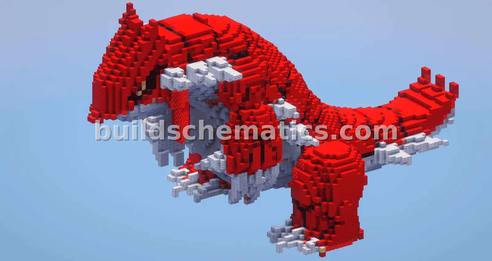 Groudon Pokemon Statue