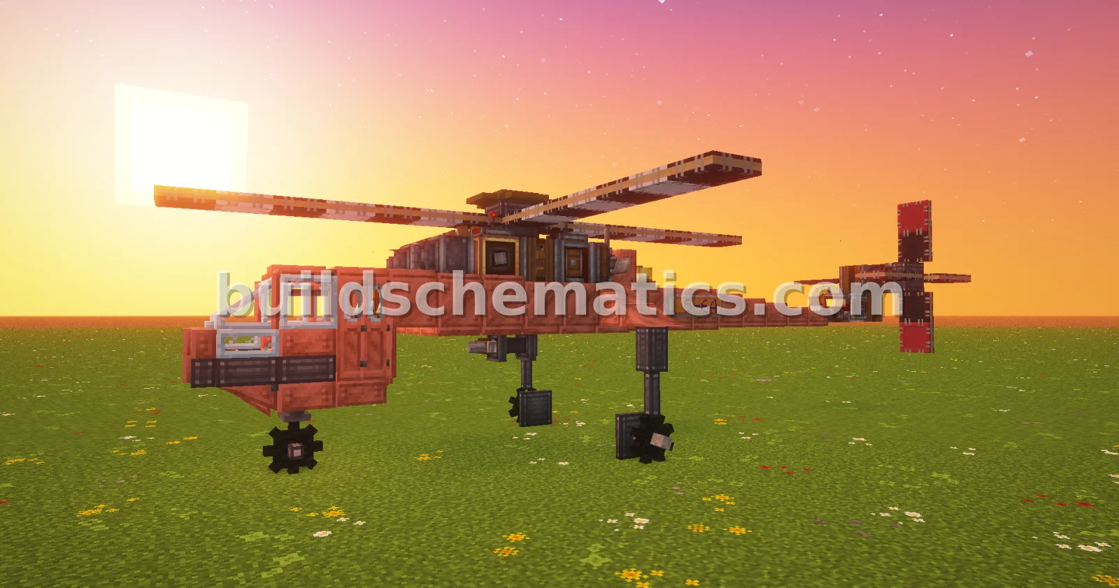 Functional Sikorsky Skycrane Helicopter Replica