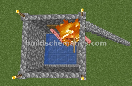 Simple Redstone Iron Farm — view 2