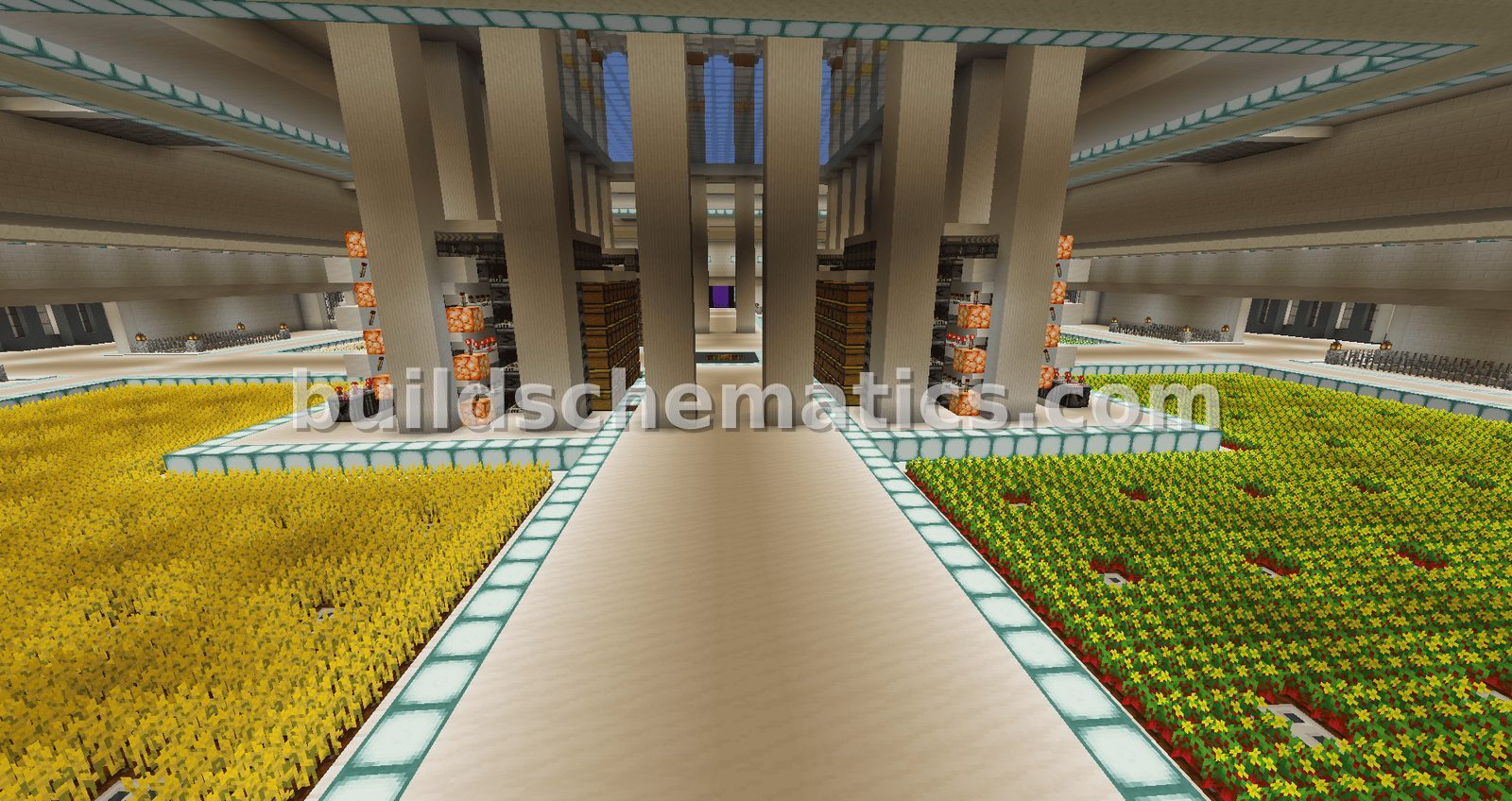 Compact Technical Survival Base with Integrated Trading Hall — view 2