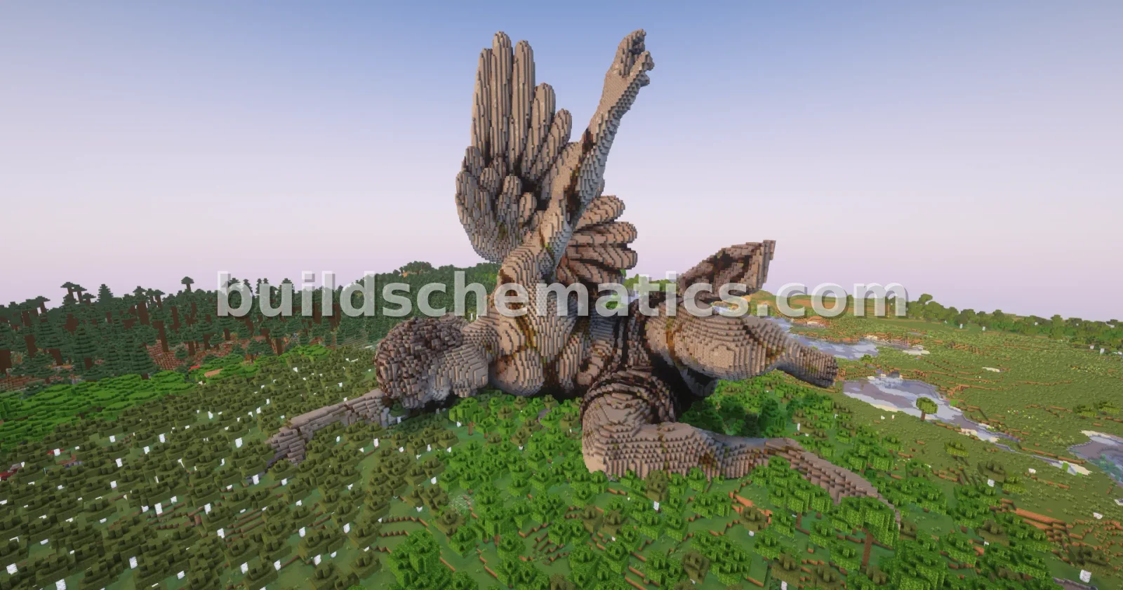 Aethelgard Statue Minecraft Build — view 3