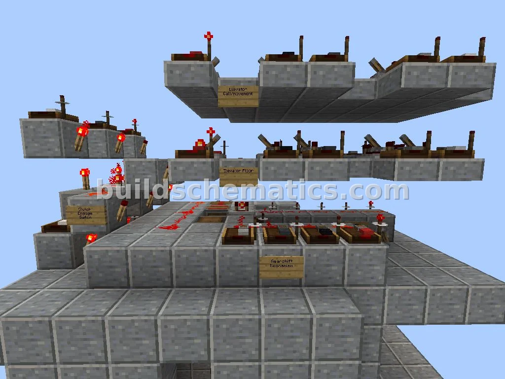 Redstone Multi-Floor Elevator — view 2