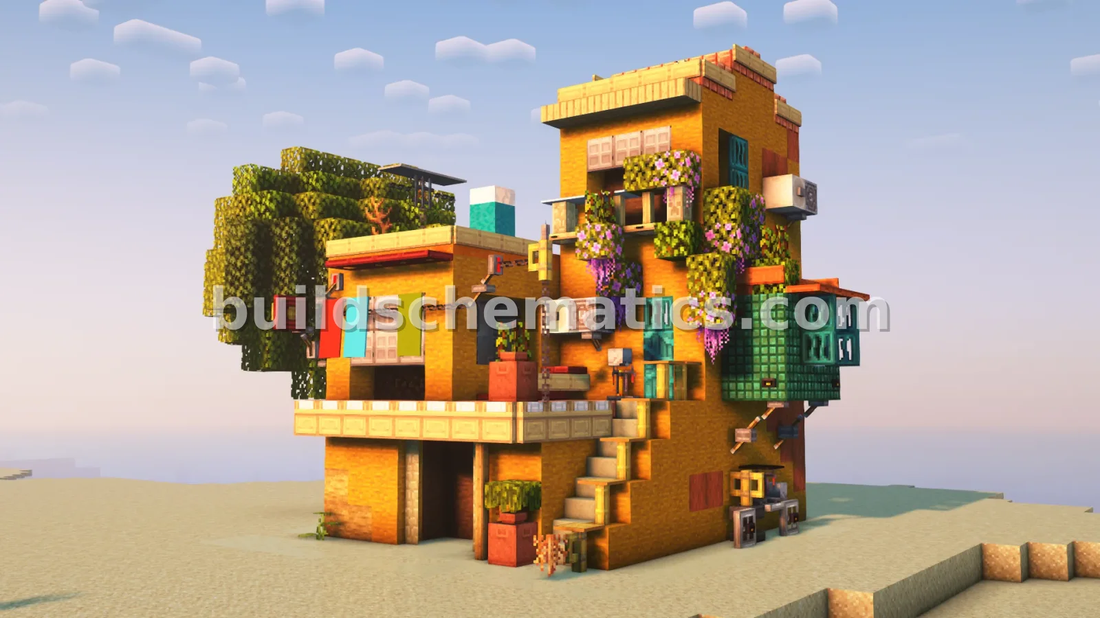 Tanned Apartment World Schematic