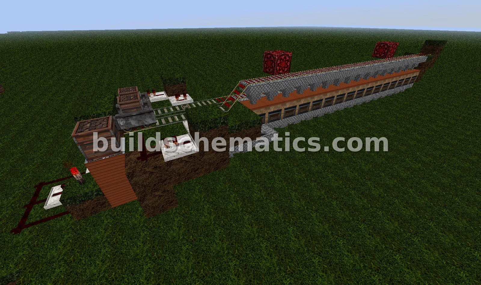 Simple Furnace Row Redstone