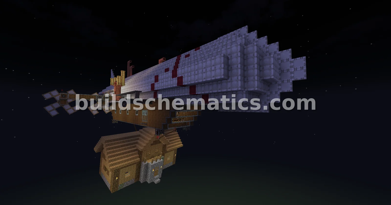 Sophisticated Airship with Advanced Systems