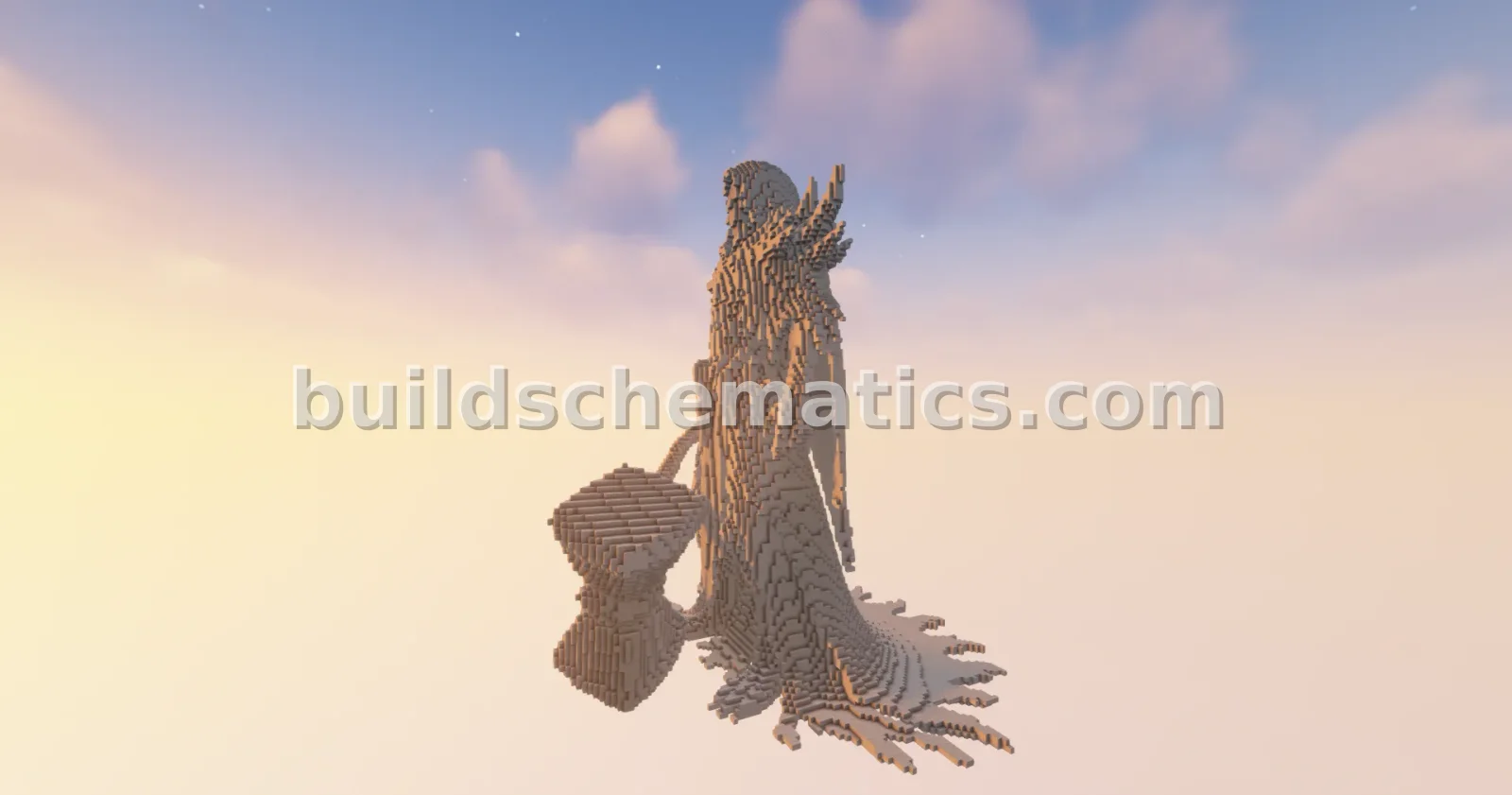Reaper Nyx Statue Minecraft Build — view 3