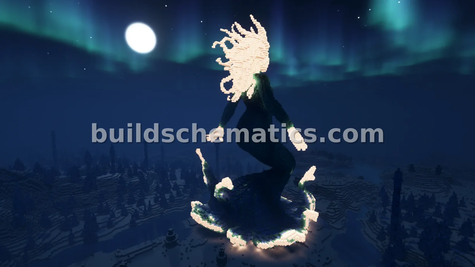 Frozen Mermaid Statue Build — view 5