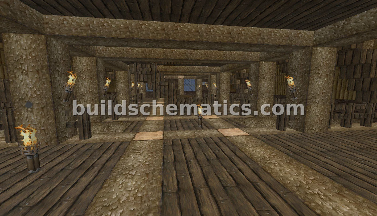 Medieval Market Hall With Shops — view 4