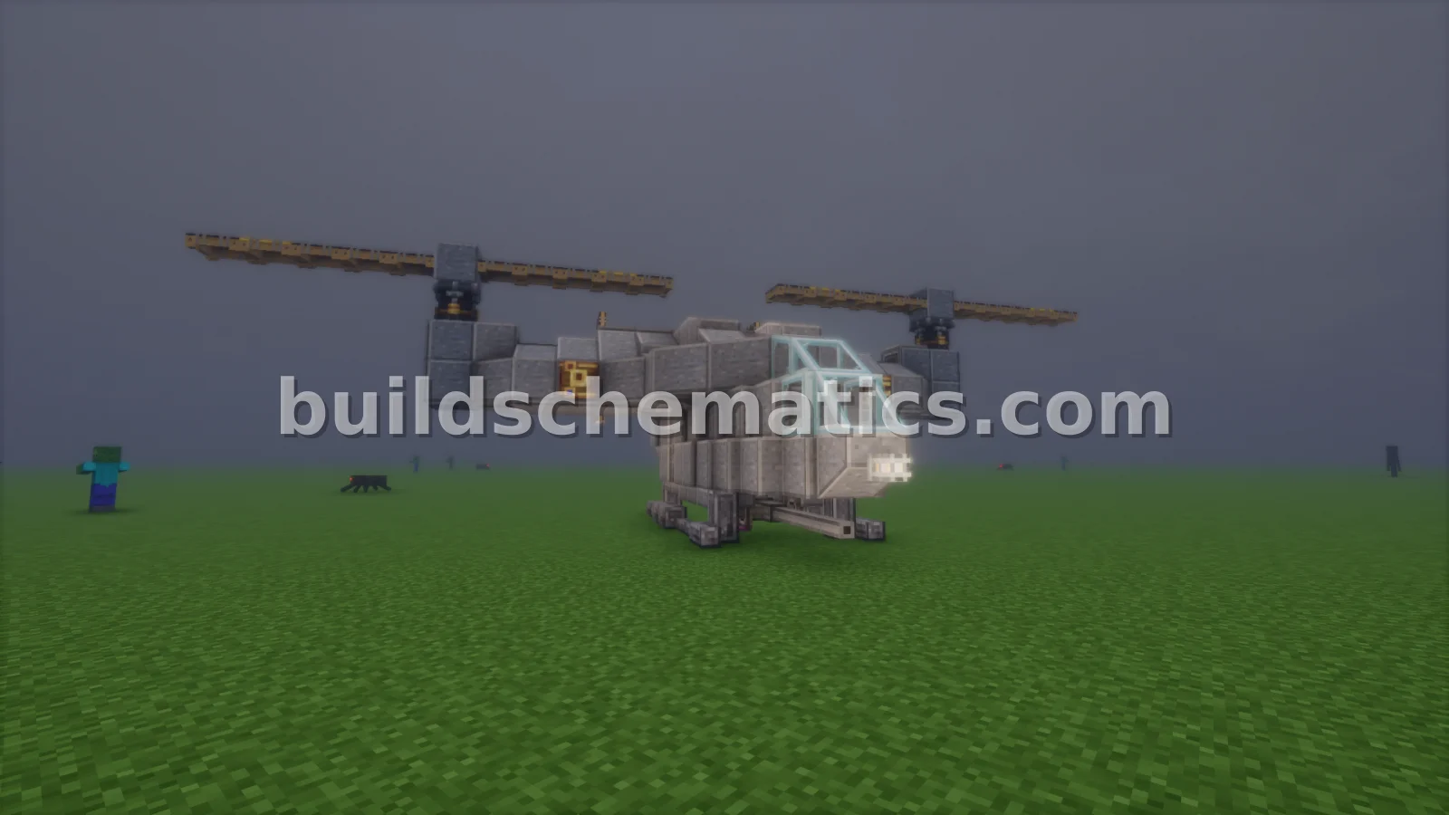 Combat Helicopter UNSC Falcon Vehicle — view 3
