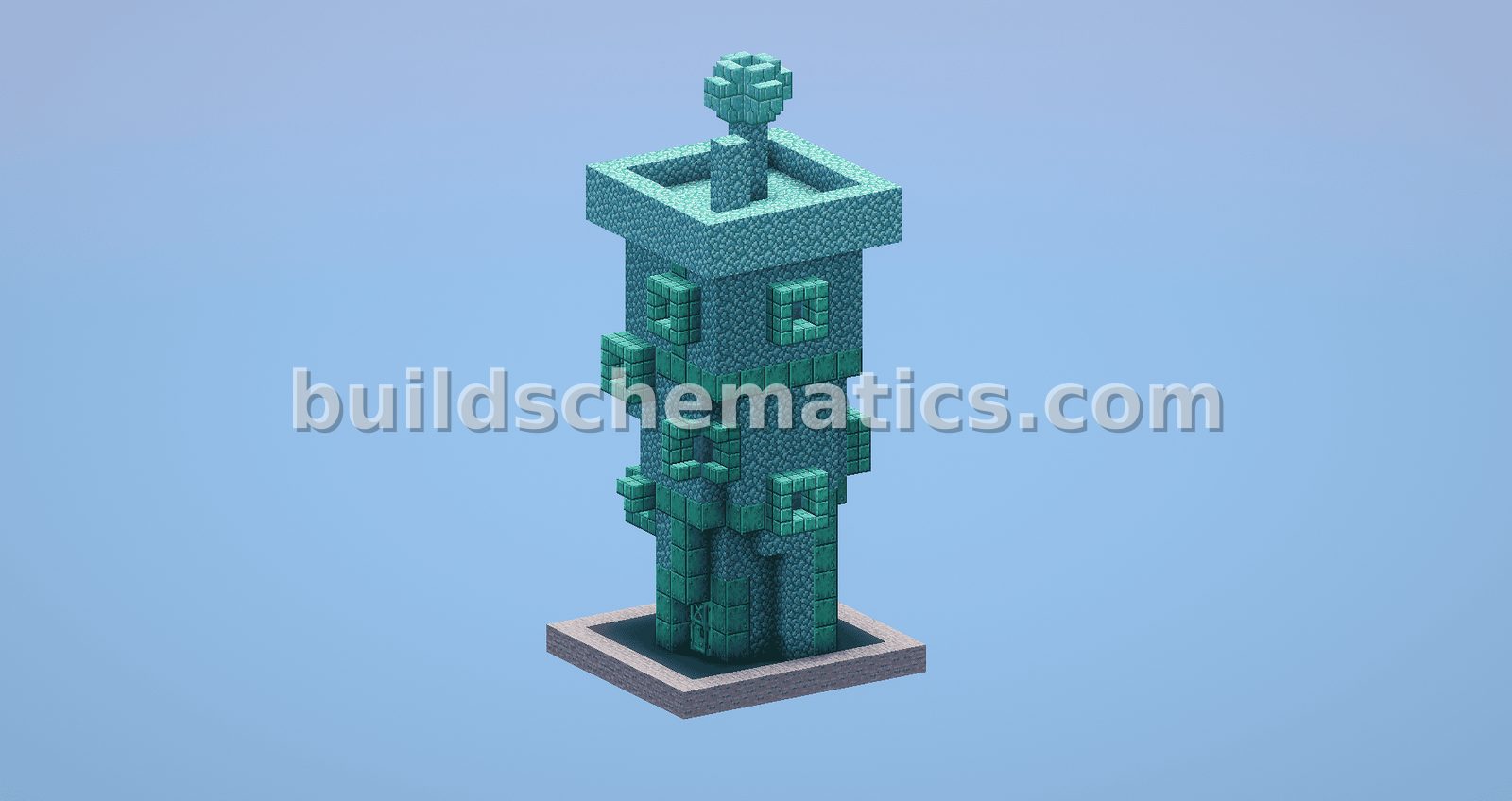 Light Blue Bikini Bottom House