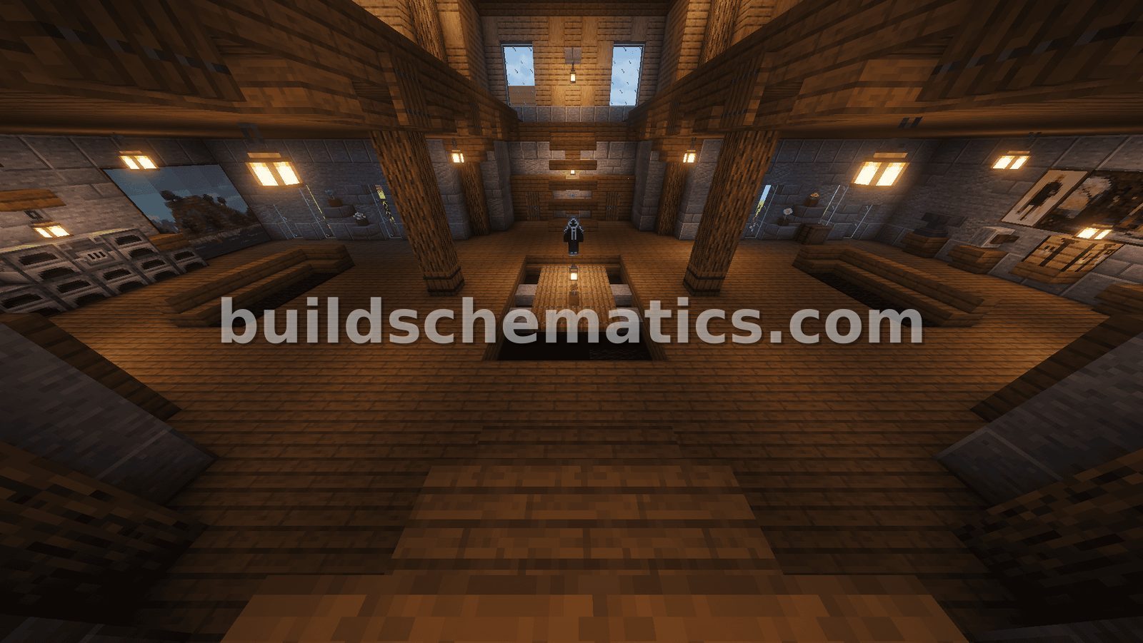 Classic Survival Medieval Home Schematic — view 3