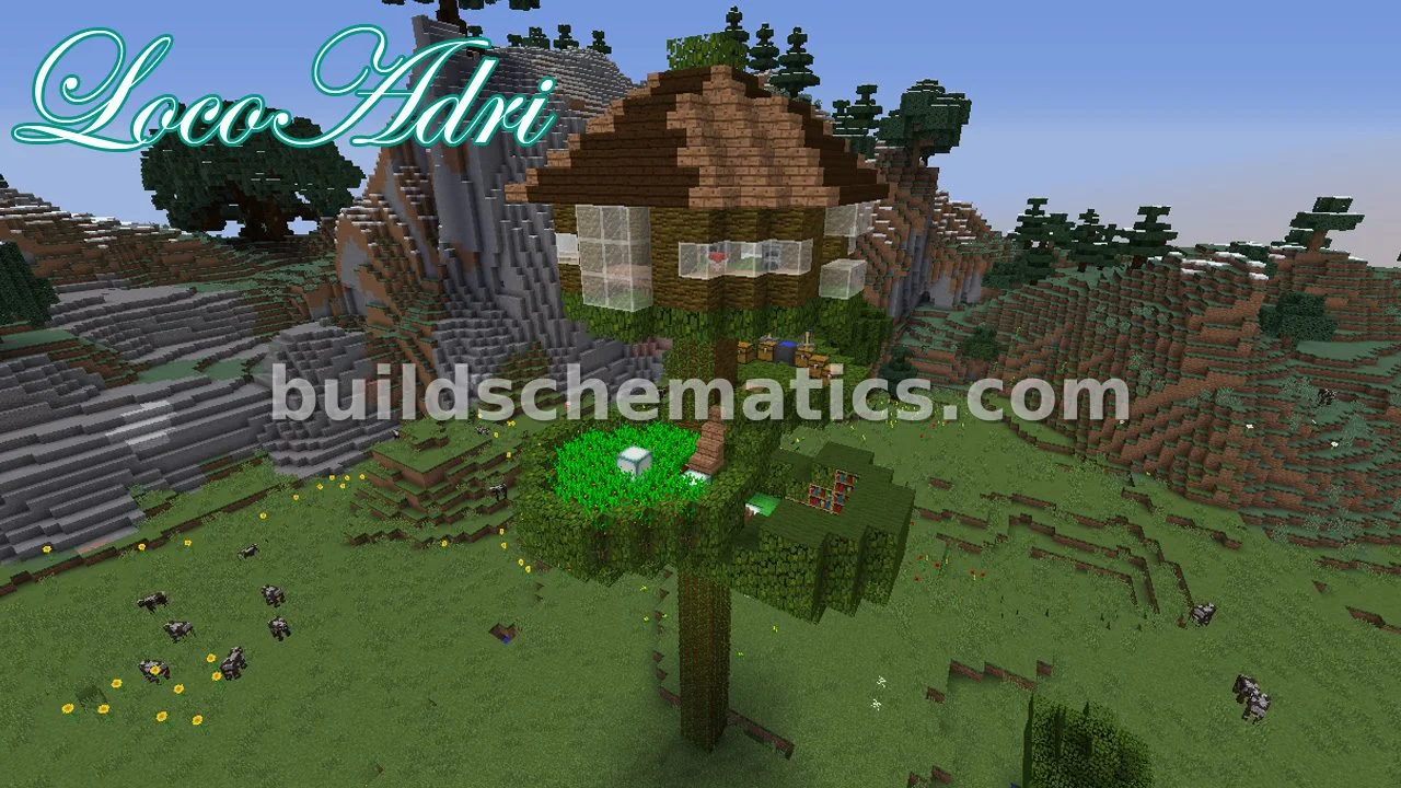 Jungle House with Crops and Enchanting