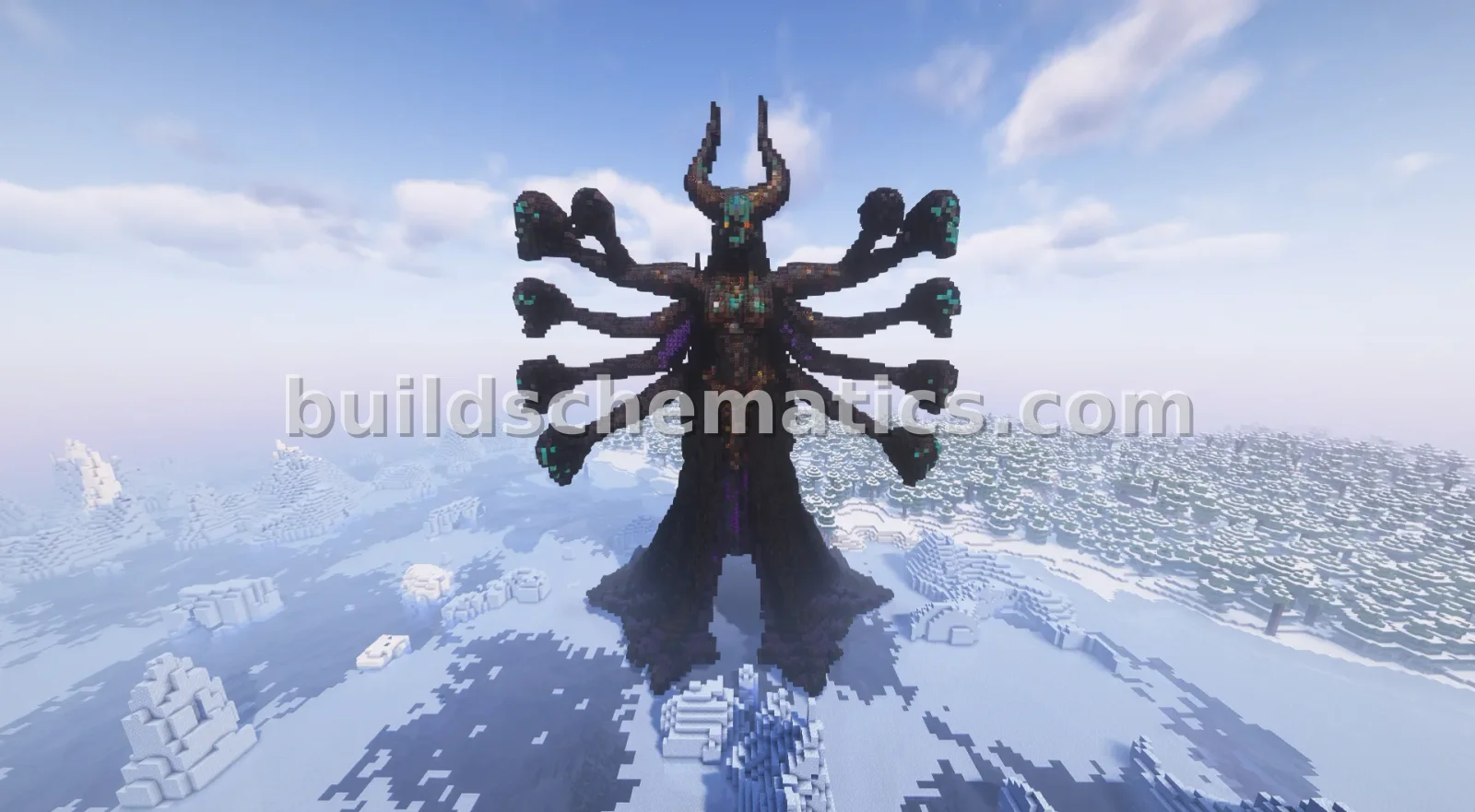 Fearsome Six-Armed Creature Statue