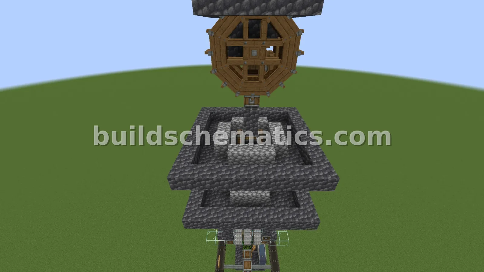 Industrial Iron Farm with Drill Mechanics — view 5