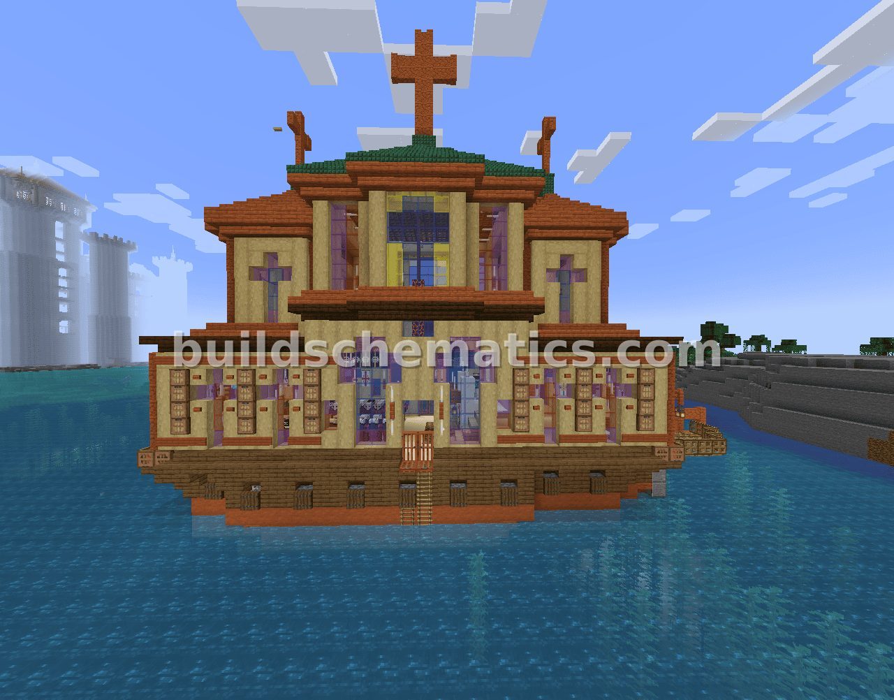 Faithful Vessel Minecraft Schematic — view 4