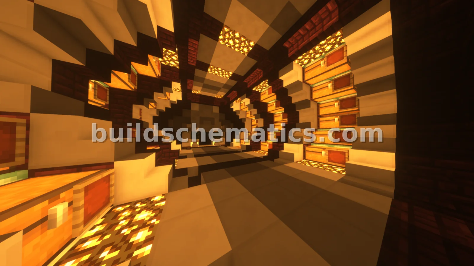 Modern Nether Brick Storage Room — view 2