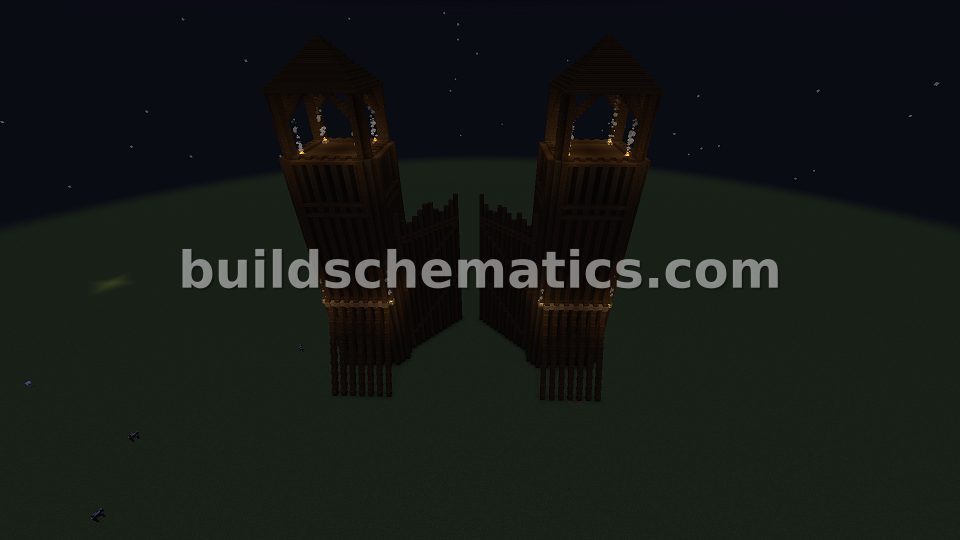 Grand Medieval Wooden Entrance — view 3