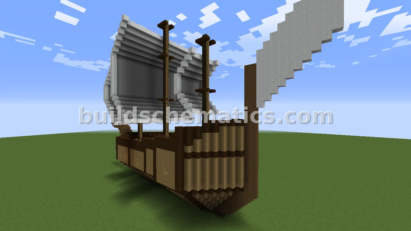 Wooden Sailing Ship — view 2