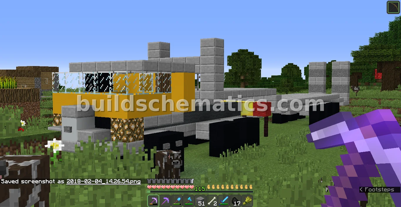 Heavy Duty Tractor Truck with 4x4 Trailer