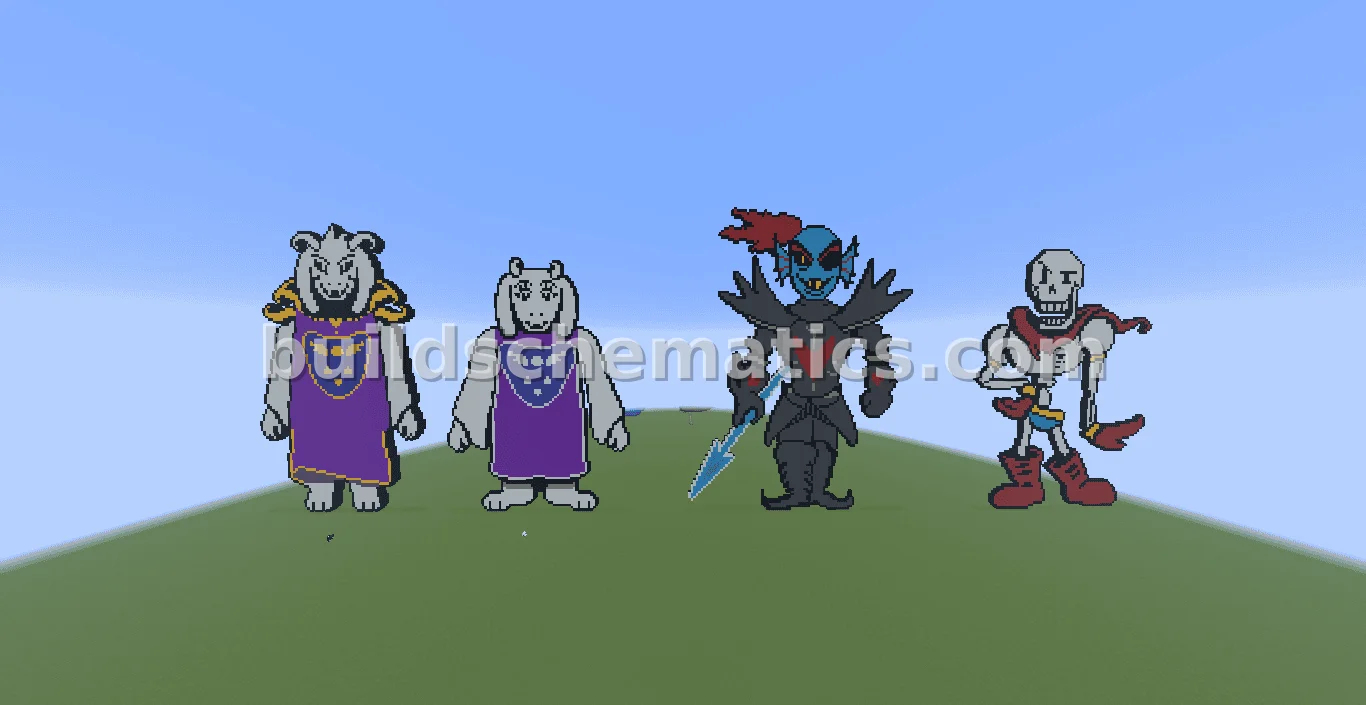 Undertale Pixel Art Characters