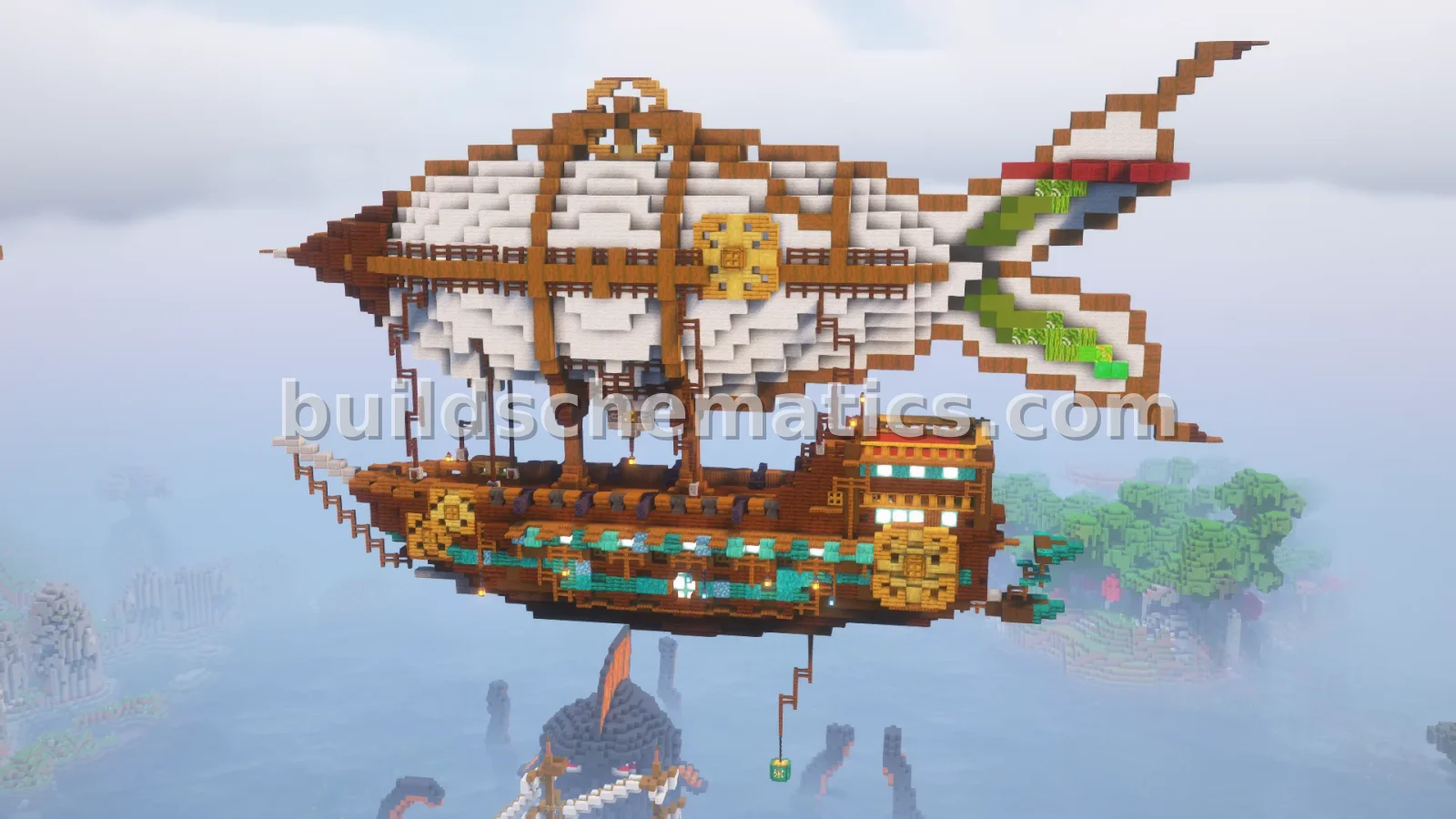 Medieval Airship Ultimate Minecraft Build — view 4