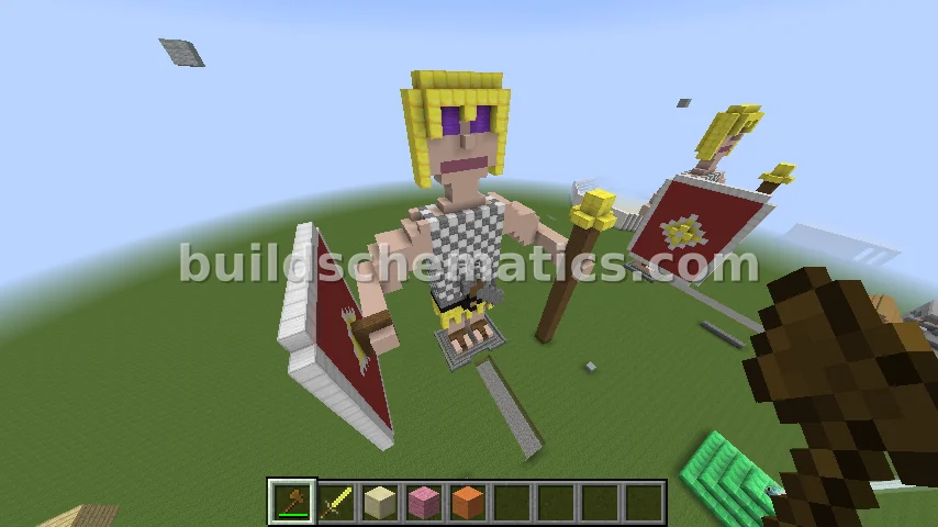 Ancient Statue Pixel Art — view 2