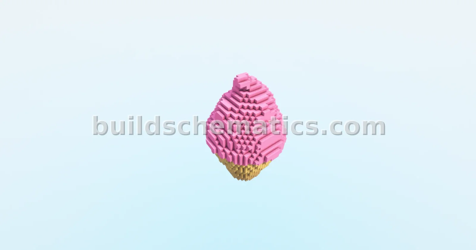 Ice Cream Statue Minecraft Build — view 4