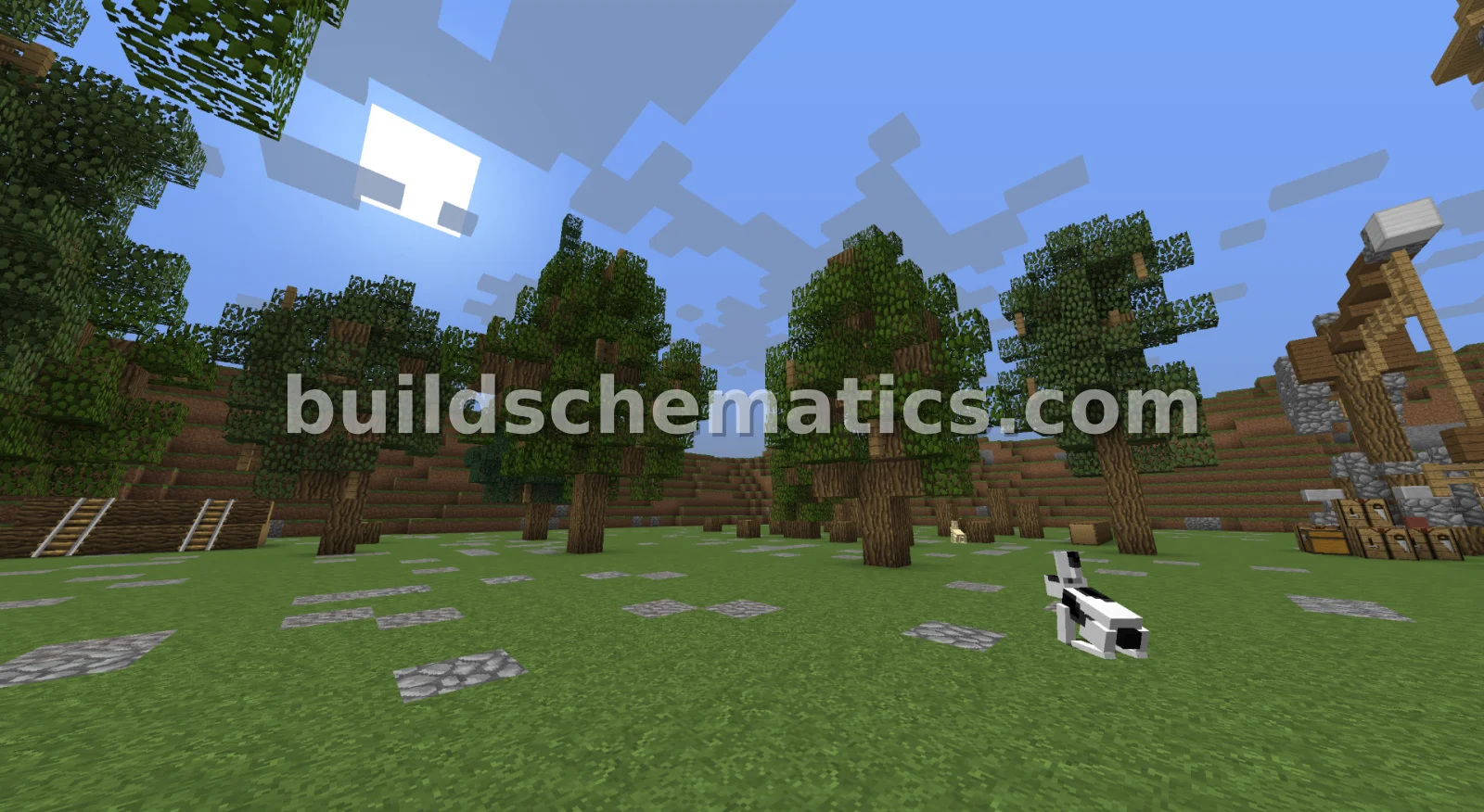 Medieval PVP Arena with Custom Trees — view 4